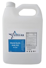 Glacial Acetic Acid 99% Food Grade ~~ Stellar Chemical Corp ~~ 2 Gallons
