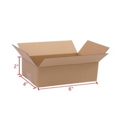 100 6x4x2” Cardboard Paper Boxes Mailing Packing Shipping Box Corrugated Carton