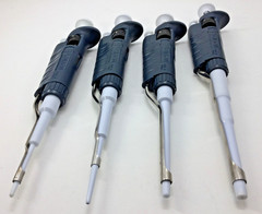Gilson Pipetman Modern Classic Pipette Set | P10, P20, P200, P1000 | Calibrated