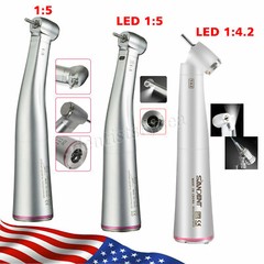 Dental 1:5 / 1:1 /1:4.2 (LED Fiber Optic) Contra Angle Handpiece For NSK OR1