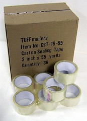 18 rolls Carton Sealing Clear Packing/Shipping/Box Tape- 1.6 Mil- 2″ x 55 Yards