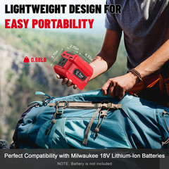 Power Inverter & Voltage Regulator Set Compatible with Milwaukee 18V Battery