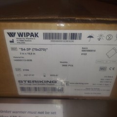 Wipak Steriking 3×10.5 Sterilization Pouch 75×270 3600 PCE Exp 2026-07