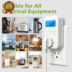 Watt Meter Plug with Backlight, Plug-In Socket Power Meter Electricity Usage Mon