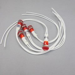 10Pcs 120V AC 10mm RED Panel Mounting LED Indication Signal Pilot Lights