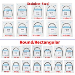 Alambre para Arco de Ortodoncia Dental Acero Inoxidable Redondo/Rectan 0.99!!