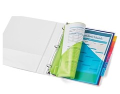 (3 Pack) Vibrant Color 8-Tab Insert Dividers With Pockets