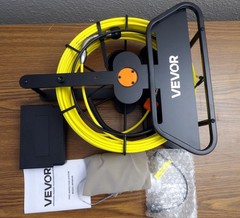 VEVOR Sewer Camera 98ft 4.3-inch Drain Inspection Camera IP68 Waterproof 6 LEDS
