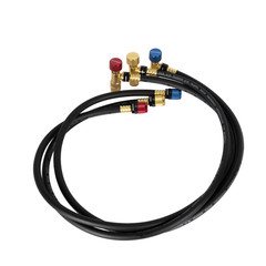MalcoEdge SS3614 Safe Seal 3-Piece HVAC Hose Set | 36-Inch with 1/4 SAE