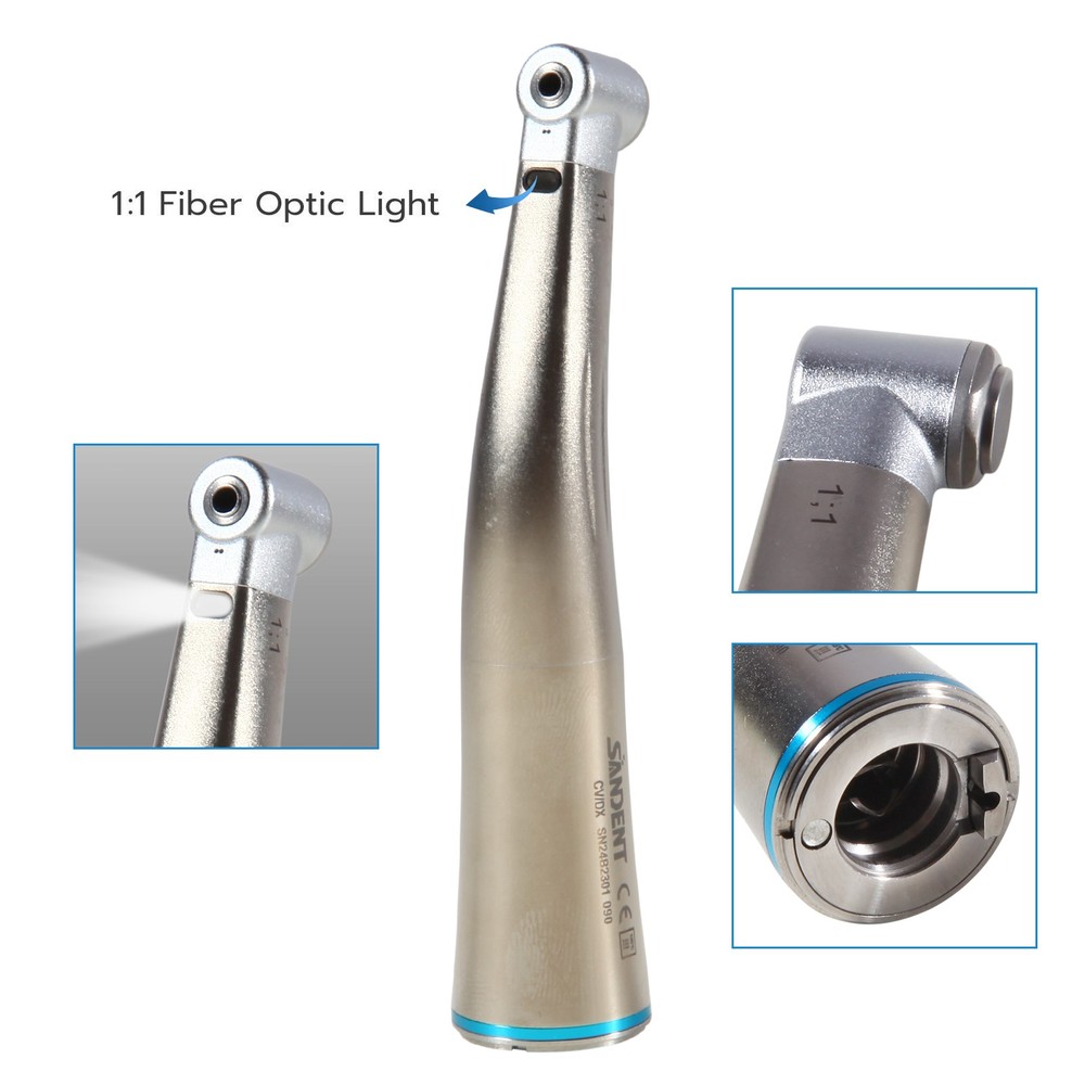 1:4.2/1:5/1:1/20:1 Dental LED Optic contra angle Low Speed straight Handpiece