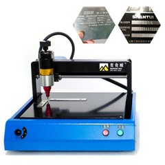 400W Electric Metal Marking Engraving Machine for Steel Plate Dog Tag Nameplate