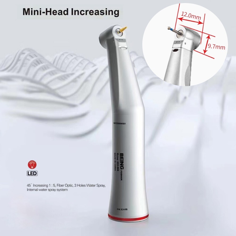 BEING Dental 1:5 Fiber Optic MINI Contra Angle Increasing Handpiece Fit KAVO/NSK