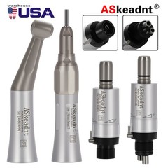 ASkeadnt Dental Low Speed Handpiece Straight Contra Angle Air Motor E-type FX