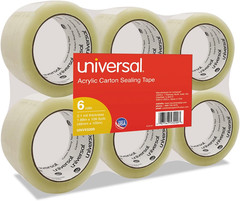 53200 General-Purpose Acrylic Box Sealing Tape, 48mm x 100m, 3-Inch Core, Clear,