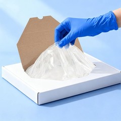 500Pcs/box Dental Tray Covers Disposable Plastic Protective Transparent