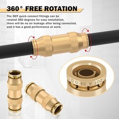 Comprehensive 23-Piece DOT Air Brake Fittings Kit for Reliable Connections