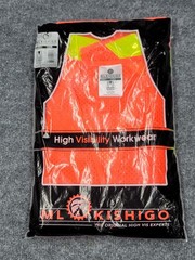 ML Kishigo High Visibility Work Vest Jumbo 1225 MBTA The T New