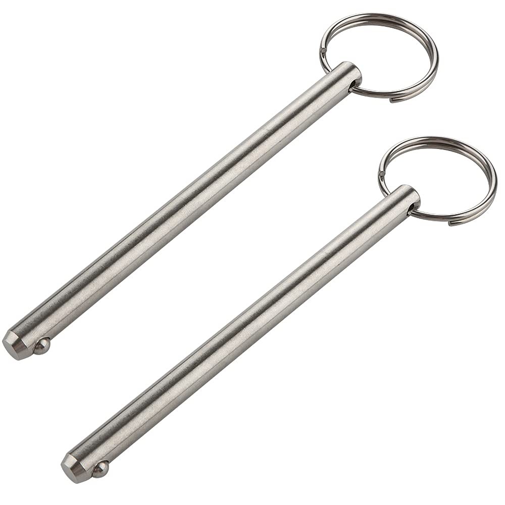 2 Pack Quick Release Pin, Diameter 5/16″(8mm), Overall Length 4.72″(120mm), U…