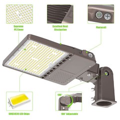 200W Commercial Outdoor Street Lighting Dusk to Dawn LED Parking Lot Slip Fitter