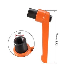 M8 Handle Adjustable Clamping Lever Push Ratchet Female Threaded Stud 3 Pcs