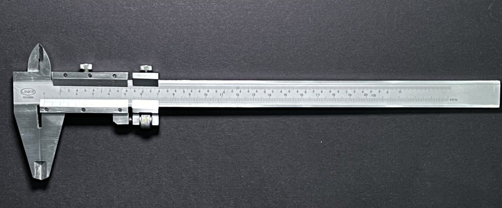 Vernier Caliper, 0-200mm/ 0-8″ X0.02mm, Dual reading, Fine adjustment.