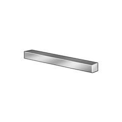 GRAINGER APPROVED WWG310500050036 Keystock,Under,1/2×1/2 In,36 In L 4ETK4