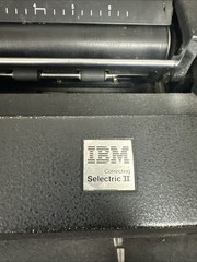 Tan Colored IBM Black Selectric II Correcting Electric Typewriter- SEE DETAILS