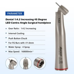 1-10*SANDENT Dental 1:4.2 LED Contra Angle Internal/External Water Handpiece