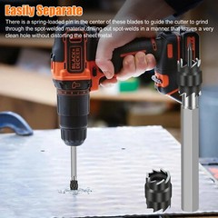 14Pcs 3/8″ Double Sided Spot Weld Cutter Remover Drill Bit Welder Cut Rotary Kit