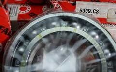 One (1) FAG 6009 C3 Deep Groove Bearing 45MM ID Republic of Korea NEW