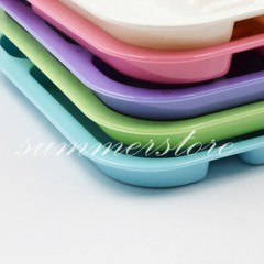 Dental 5 Colors Optional Divided Separate Type Plastic Trays 135ºC Autoclavable
