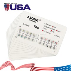 Dental Orthodontic Bracket Braces Mini Roth/MBT Slot .022/.018 3-4-5 Hooks USA