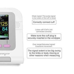 FDA CE CONTEC08A Digital Upper Arm Blood Pressure Monitor Color LCD NIBP / SpO2