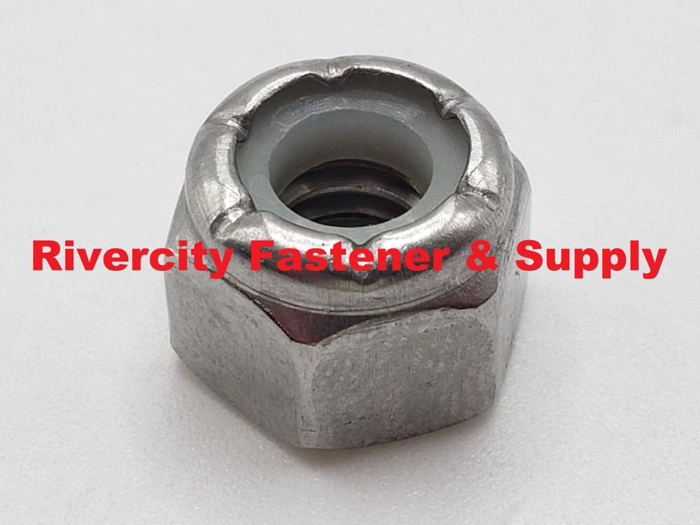 1/4-20 Nylon Insert Stop Nuts 316 Stainless Steel 1/4×20 Nuts 1/4 x 20 Lock Nut