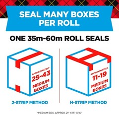 Scotch Heavy Duty Shipping Tape, 6 Rolls/Pack, 1.88″ x 54.6 yds, Clear (38506)..