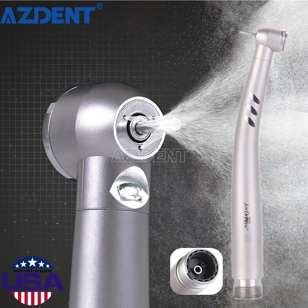 Dental LED Fiber Optic E-Generator High Speed Handpiece 3 Way Spray Push 2 Holes
