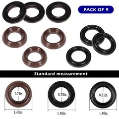 9Pcs General Pump K69 Packing Kit 20mm, Repair Kit fits GP K69 Interpump TS2021