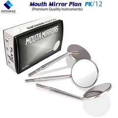 Dental Premium Mouth Mirror heads Size #5 Mirrors Dentistry Instruments 12Pcs