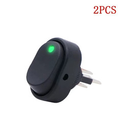 2PCS 12V 30A LED Rocker Switch 3 Pin ON Off Toggle Light Car Boat RV Marine Dash