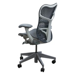 Herman Miller Mirra 2 Office Chair – Slate Gray & White – Adjustable, Ergonomic