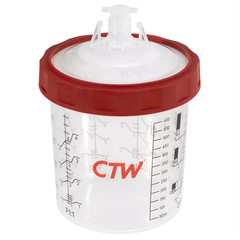 CS125-90 CTW International CS125-90 90ml/3oz Premium Disposable Spray Cup Paint