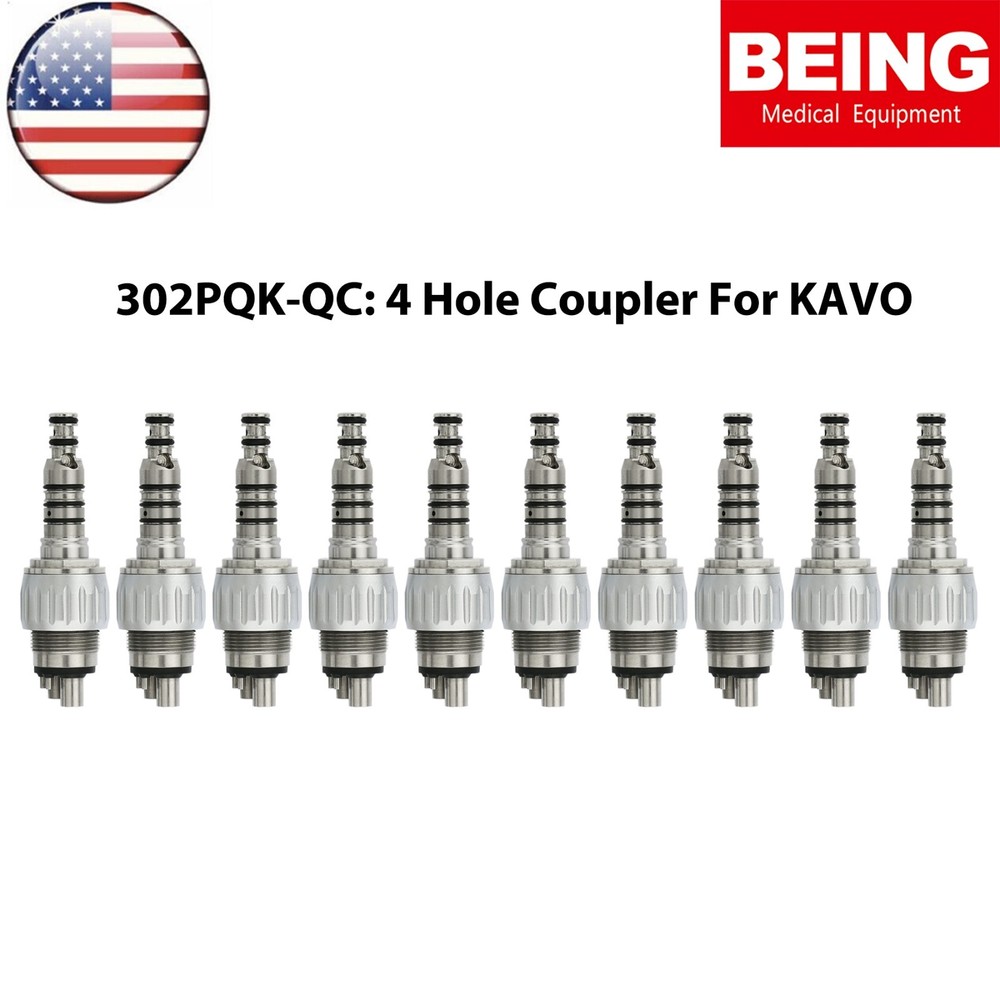 BEING Dental High Speed Fiber Optic Handpiece 4/6Hole Coupler Fit KaVo MULTIflex