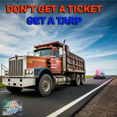 Dump Truck Tarp Mesh Tarp PVC Single Pockets Trailer Many Sizes USA MADE TOUGH