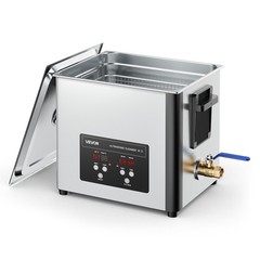 VEVOR 10L Ultrasonic Cleaner Machine with Cleaning Basket & Digital Display 180W