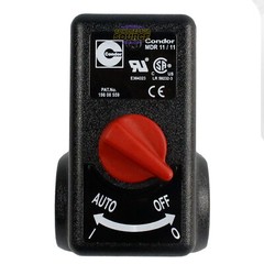 Condor 1/4″ FNPT 4-Port Square Air Pressure Switch MDR 11 160/200 PSI 15WTZXADL