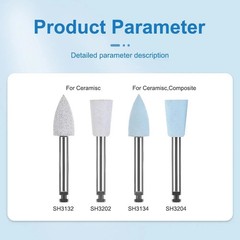 4 Pcs/Kit Dental Composite Low-Speed Handpiece Contra Angle Polishing Kit RA0304