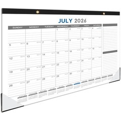 2026-2027 Large Desk Calendar Pad, 18-Month (17″ x 12″) with Corner Protectors
