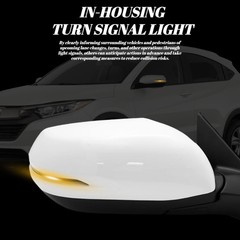 Left Driver Side Mirror Fits 2016-2022 HR-V EX EX-L Power Heated Signal White