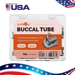 200pcs Dental Ortho Buccal Tubes 2nd Molar MBT 022 Non-Conv Mesh Base Joydental