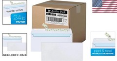 Security-Tinted Redi-Strip Envelopes – 1500 Count, 4.125 x 9.5 for Secure Mail